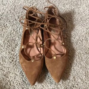 Suede Brown Halogen flats
